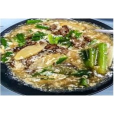 姜葱滑蛋河 Ginger Scallion Fried KueyTeow with Creamy Egg