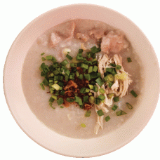 肉碎粥chopped pork porridge