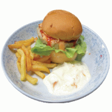 自制猪肉汉堡 Homemade pork burger